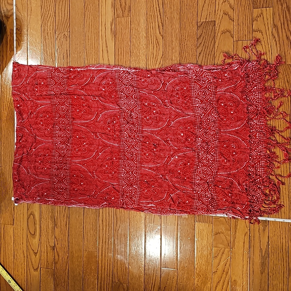Sequin threaded scarf